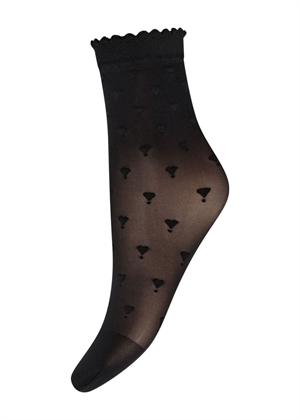 Hype The Detail Heart drop sock Black 